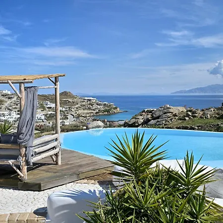 Luxury Platis Gialos: Poolside Retreat Villa *